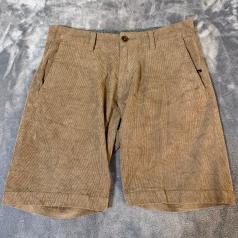 Vissla Mens Tan Corduroy Shorts Size 29 Khaki Surf Skate Casual M207SNSC